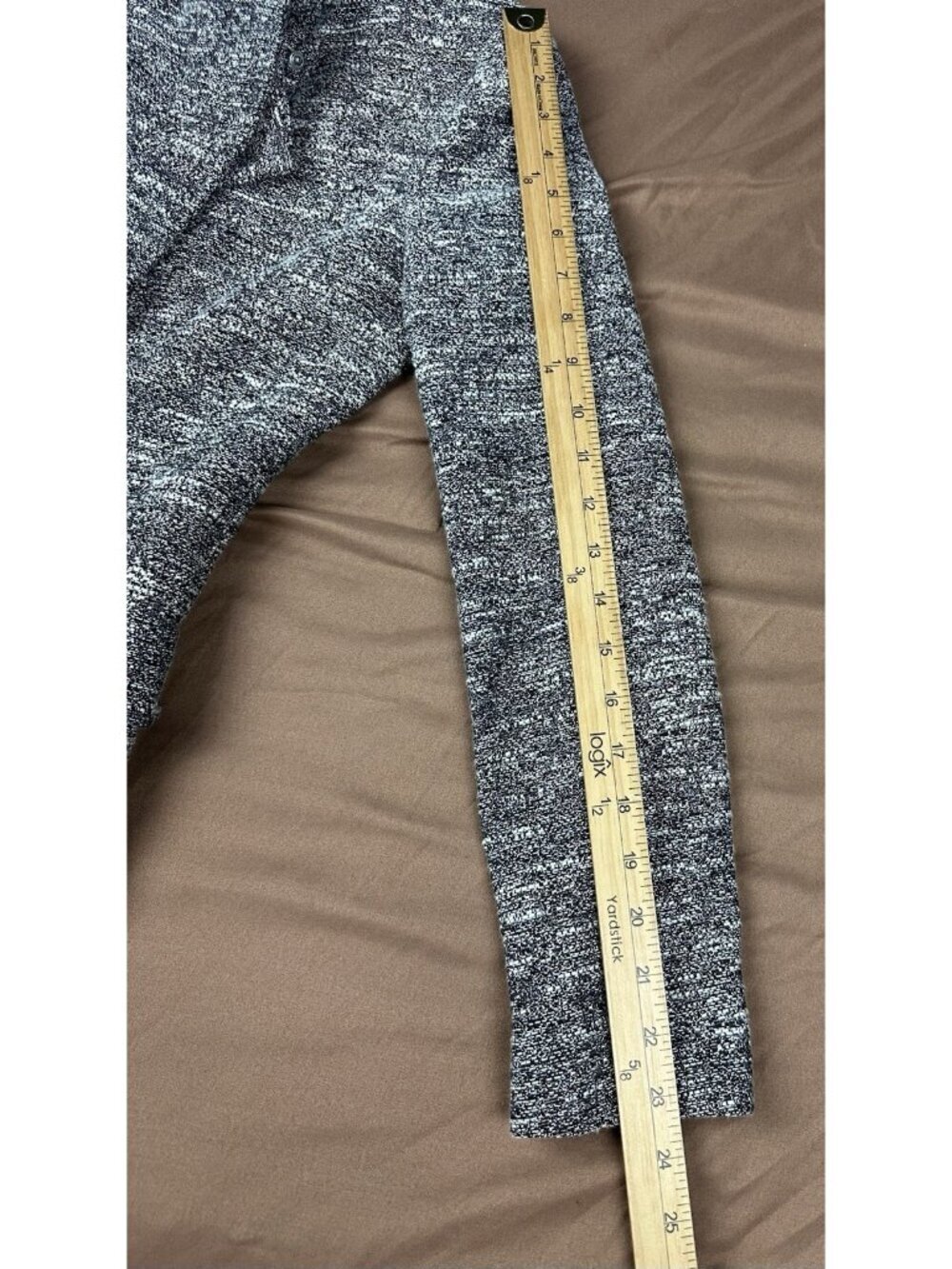 Zara Basic Gray Tweed Jacket Asymmetric Collar Coat Women's Size M - Picture 6 of 11